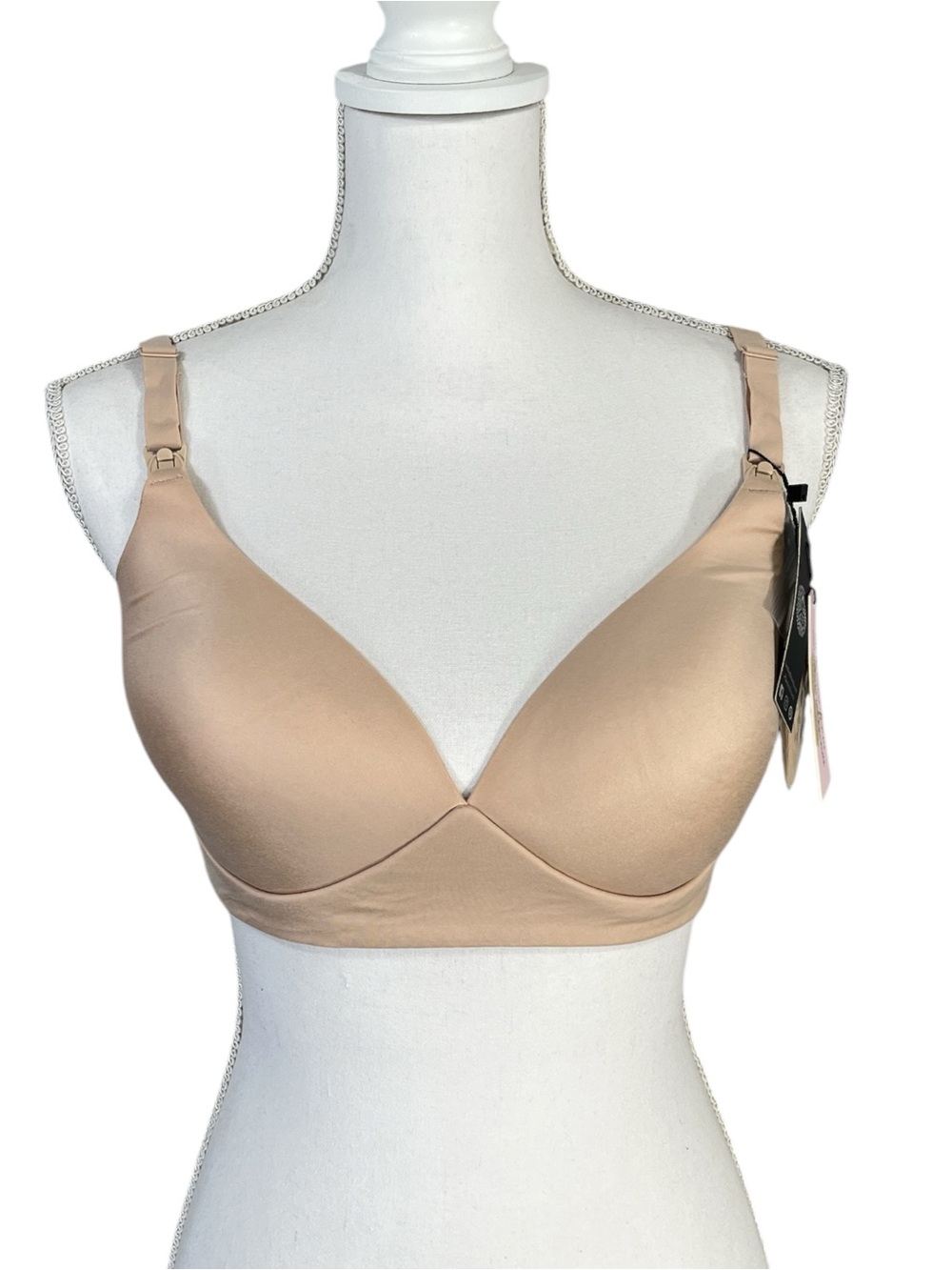 NWT Kindred Bravely Nursing Bra in Beige Wire Free Size 36D NEW WITH TAGS